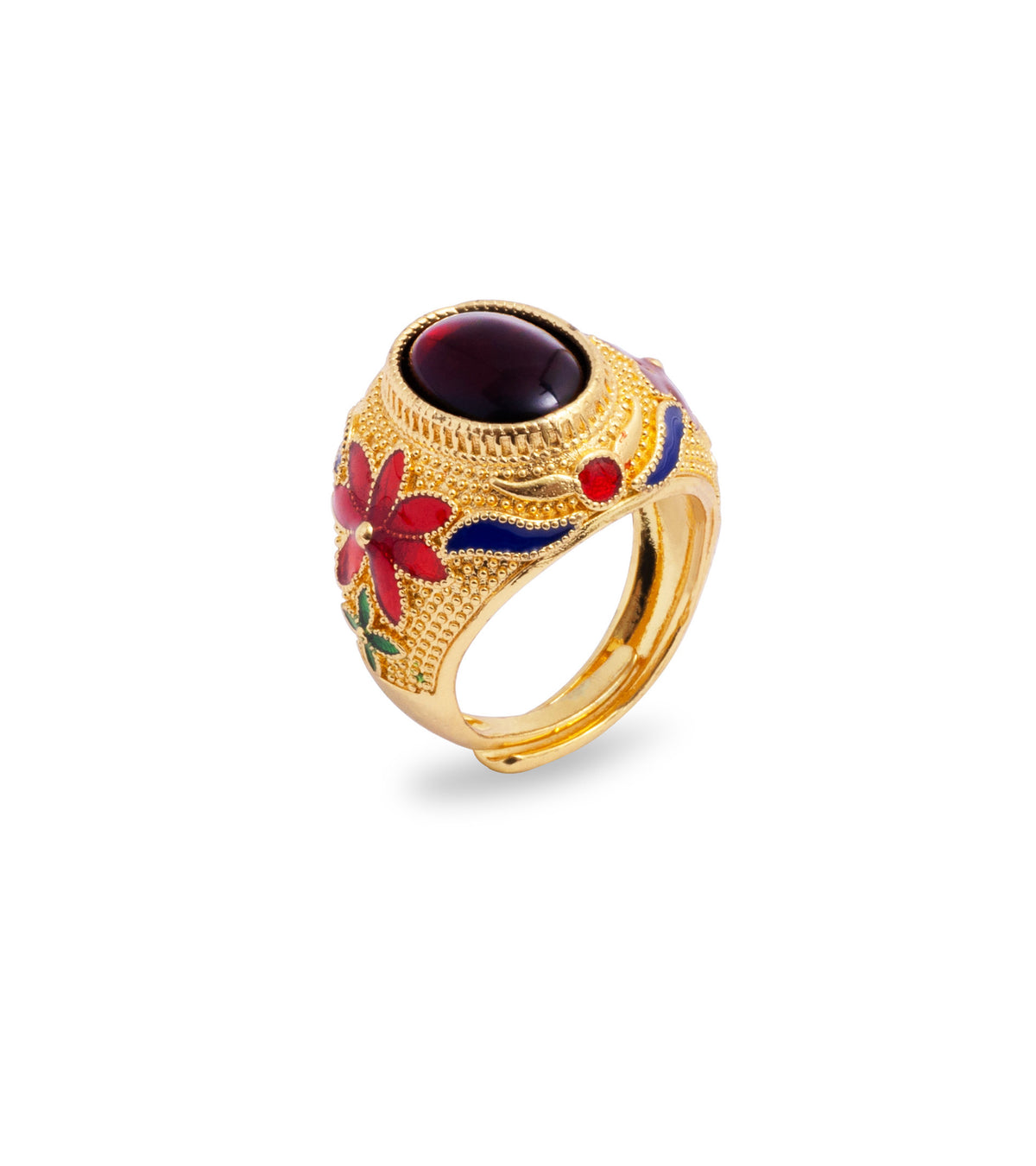 BAGUE CHEVALIERE GEMENEE